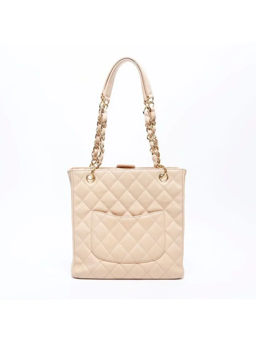 ★SOLD★ Chanel Shoulder Bag CC Logo Quilted Caviar Leather Chain - Picture 2 of 10